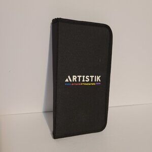 ARTISIK MICRO DETAIL PAINT BRUSH SET -13 PRECISION BRUSHES -BLACK TRAVEL CASE